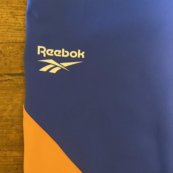 Reebok Womens Colorblock (blue,mustard yellow,white) Compression Athletic Pants - Picture 3 of 7